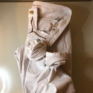 Michael Kors Izzy Skinny White Denim